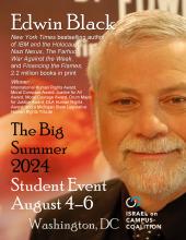 Special Event: Edwin Black at the ICC Summer 2024 Student Event